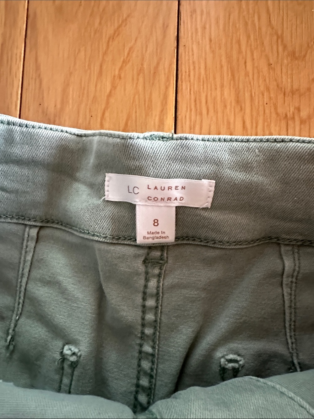 LC Lauren Conrad Wide-Leg Jeans in Sage Green - Picture 3 of 3